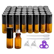 Garrafa rolante PYAWI de vidro âmbar de 3 mL com esfera de aço inoxidável Garrafa rolante PYAWI de vidro âmbar de 3 mL com esfera de aço inoxidável