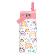 Garrafa SANDJEST Kids 355ml de palha de aço inoxidável isolada