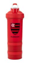 Garrafa Shakeira Mola 2 Compartimentos 500ml Flamengo Garrafa Shakeira Mola 2 Compartimentos 500ml Flamengo