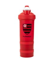Garrafa Shakeira Mola 2 Compartimentos 500ml Flamengo