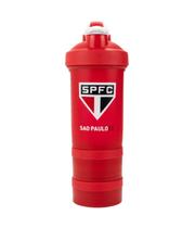 Garrafa Shakeira Mola 2 Compartimentos 500Ml-São Paulo Spfc