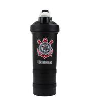 Garrafa Shakeira Mola 2 Compartimentos 500ml time Corinthians