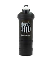 Garrafa Shakeira Mola 2 Compartimentos 500ml time Santos SFC Garrafa Shakeira Mola 2 Compartimentos 500ml time Santos SFC