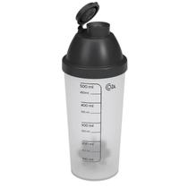 Garrafa Shakeira Squeeze Água Fit 500Ml Com Medidor Preta