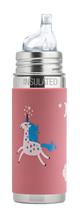 Garrafa Sippy Pura Kiki Isolada em Aço Inoxidável 260mL Unicórnio