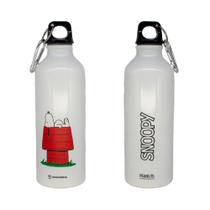 Garrafa Snoopy Charlie Brown Peanuts Zona Criativa Alumínio com Mosquetão Rosca 500ml Água Escritório Academia Caminhada Garrafa Snoopy Charlie Brown Peanuts Zona Criativa Alumínio com Mosquetão Rosca 500ml Água Escritório Academia Caminhada