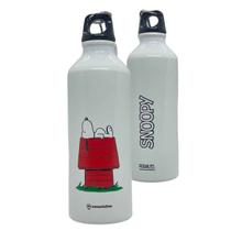 Garrafa Snoopy Squeeze Em Alumínio Com Mosquetão 500mL Original Peanuts - Zona Criativa Garrafa Snoopy Squeeze Em Alumínio Com Mosquetão 500mL Original Peanuts - Zona Criativa
