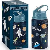 Garrafa Sports 350ml Aluminio Temas Astronauta Galaxia