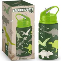 Garrafa Sports 350ml Aluminio Temas Dinossauro