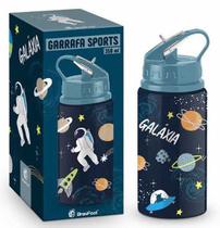 Garrafa Sports alumínio 350 ML Astronauta Galáxia Cor:azul Garrafa Sports alumínio 350 ML Astronauta Galáxia Cor:azul