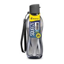 Garrafa Squeeze 400ml Matte Livre BPA Preta - Brasfoot