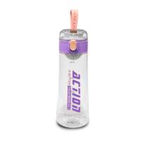 Garrafa Squeeze 500ml Plástico Tampa C/ Botão Alça E Filtro