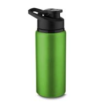 Garrafa Squeeze 600ml Alumínio água Academia Verde