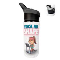 Garrafa Squeeze 600ml Capivara Academia Foca no shape