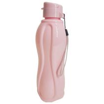 Garrafa Squeeze 600ml com Tampa e Alça - Rosa