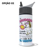 Garrafa Squeeze 600ml Frases Retrô Vintage Nostalgia Anos 80 Anos 90