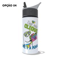 Garrafa Squeeze 600ml Frases Retrô Vintage Nostalgia Anos 80 Anos 90