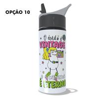 Garrafa Squeeze 600ml Frases Retrô Vintage Nostalgia Anos 80 Anos 90