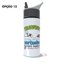 Garrafa Squeeze 600ml Frases Retrô Vintage Nostalgia Anos 80 Anos 90