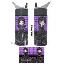 Garrafa Squeeze 600ml Wandinha Wednesday Addams