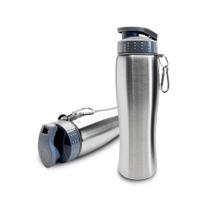 Garrafa Squeeze 750ml Academia Aço Inox C/ Bico E Mosquetão -