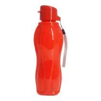 Garrafa Squeeze Água Shape 600ML Com Tampa Rosqueável E Alça Para Transportar Anti Vazamentos