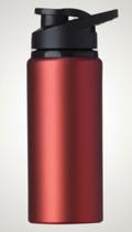 Garrafa Squeeze Alumínio 600ml com Alça Vermelha