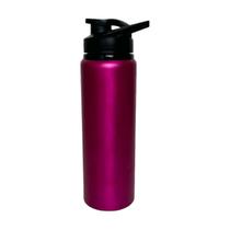 Garrafa Squeeze Alumínio Água Fitness Academia C/Alça 750mL