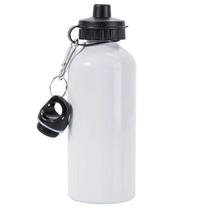 Garrafa Squeeze Alumínio Tampa Dupla Branca Para Sublimação 600ml (não é térmica)