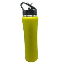 Garrafa Squeeze Amarela Inox Térmica Água 600 mL