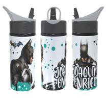 Garrafa Squeeze Batman Personalizada Com Nome Volta As Aulas 600ml Garrafa Squeeze Batman Personalizada Com Nome Volta As Aulas 600ml
