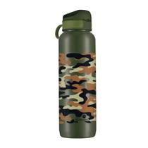 Garrafa Squeeze Camuflado Verde Bandeirantes - 1 Litro Garrafa Squeeze Camuflado Verde Bandeirantes - 1 Litro