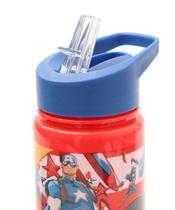 Garrafa Squeeze Capitão América Marvel 670ml Vermelho-06088 Garrafa Squeeze Capitão América Marvel 670ml Vermelho-06088