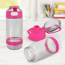 Garrafa Squeeze Com Alça 550ml Bico Trava Livre BPA