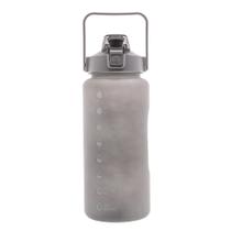 Garrafa Squeeze com Marcações para Água de Plástico Cinza 2L 2800 - Lyor