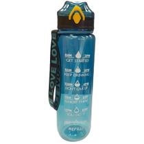 Garrafa Squeeze com Tampa 1000ml N239532-1 Azul - Quanhe