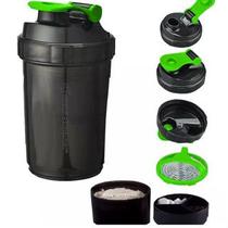 Garrafa Squeeze Coqueteleira 3 Compartimentos, Verão Fitness Praia Antivazamento 500ml Garrafa Squeeze Coqueteleira 3 Compartimentos, Verão Fitness Praia Antivazamento 500ml