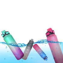 Garrafa squeeze de água para academia 1l fitness tie dye