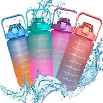 Garrafa Squeeze De Água Para Academia 2 Litros De Plástico