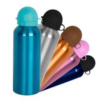 Garrafa Squeeze De Aluminio Água Suco Bebida Colorida 500ml Garrafa Squeeze De Aluminio Água Suco Bebida Colorida 500ml