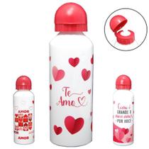 Garrafa Squeeze De Alumínio Coração Sortidas 500ML - FWB Garrafa Squeeze De Alumínio Coração Sortidas 500ML - FWB