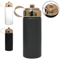 Garrafa squeeze de aluminio lisa colors com tampa + alca 650ml - INTERPONTE Garrafa squeeze de aluminio lisa colors com tampa + alca 650ml - INTERPONTE