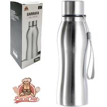 Garrafa squeeze de inox com tampa + alca 700ml