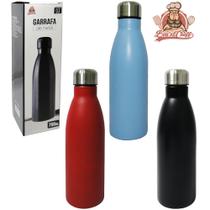 Garrafa squeeze de inox com tampa colors fosco 750ml