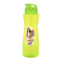 Garrafa Squeeze de Plástico Linha Fitness de Água Suco para Academia Esporte Escola Trabalho Garrafão Galão 800ml