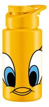 Garrafa Squeeze De Plastico Pet Amarela Piu Piu 500ml Garrafa Squeeze De Plastico Pet Amarela Piu Piu 500ml