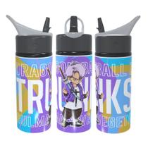 Garrafa Squeeze Dragon Ball Z bulma trunks Anime Aluminio 600ml - Voltas ás Aulas Garrafa Squeeze Dragon Ball Z bulma trunks Anime Aluminio 600ml - Voltas ás Aulas