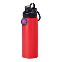 Garrafa Squeeze Em Aço Inox 900Ml Macau Topget - Vermelho