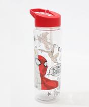 Garrafa Squeeze Estampa Homem Aranha 680ML Vermelho-06098 Garrafa Squeeze Estampa Homem Aranha 680ML Vermelho-06098