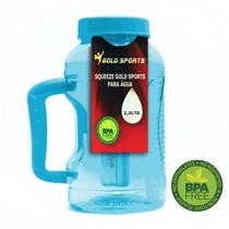 Garrafa Squeeze Gold Sports Galão Resistente - BPA FREE 2,3 Litros